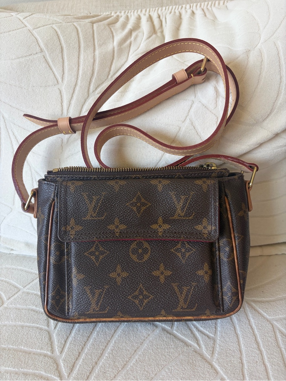 Louis Vuitton Brown Monogram Mini Crossbody with Natural Vachetta Trim